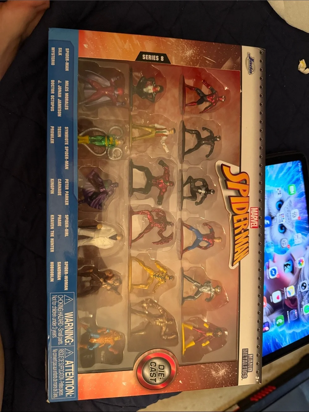 Marvel Spider-Man Series 8 Die-Cast Figure Set - Multicolor